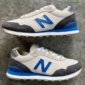 New Balance 515 WL515VP3 Women's 8.5 Cream Blue Gum Retro Running Sneaker